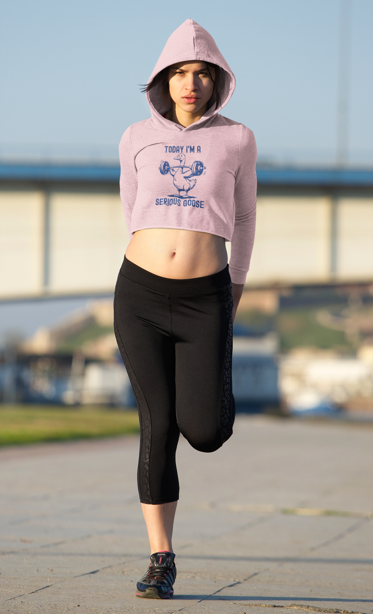 Female Cropped Hoodie– Quirky Confidence