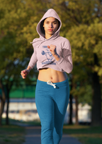 Female Cropped Hoodie– Quirky Confidence