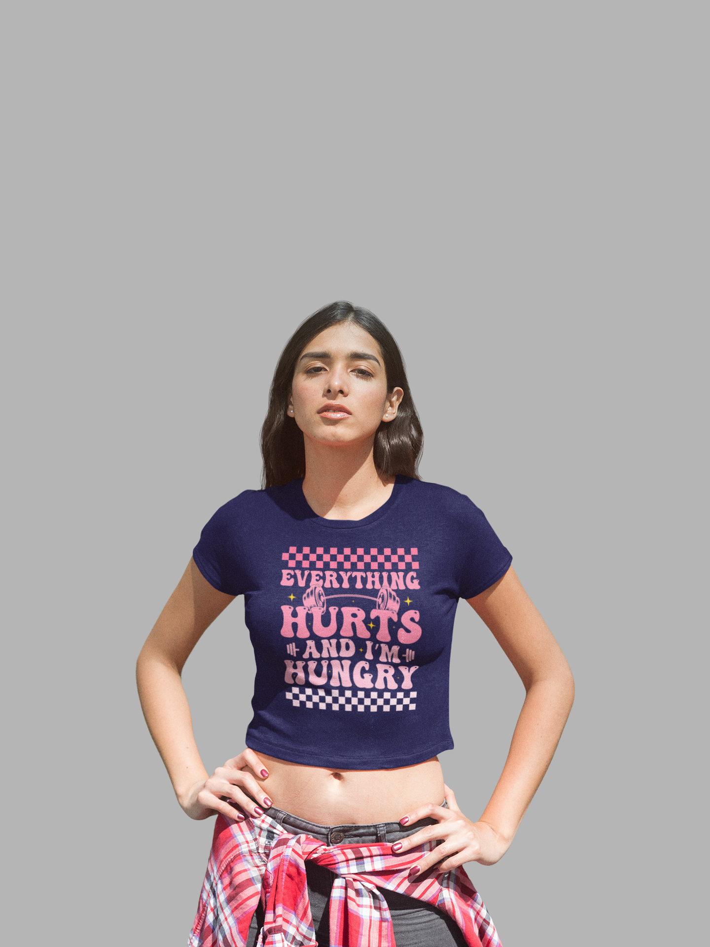 "Everything Hurts & I’m Hungry" – Crop top